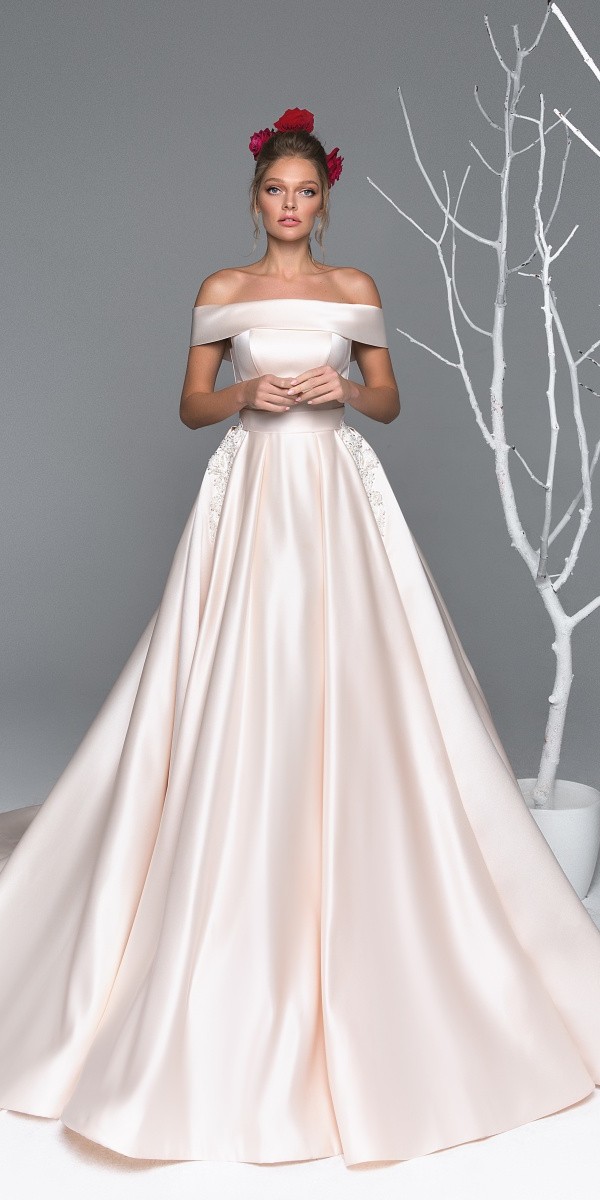 Eva Lendel elegant simple wedding dresses agata - Hi Miss Puff