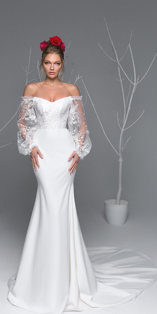 Eva Lendel elegant simple wedding dresses ava