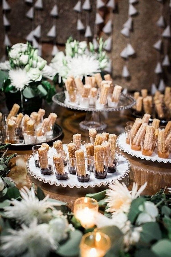 Rustic sweet wedding dessert display and table ideas 3