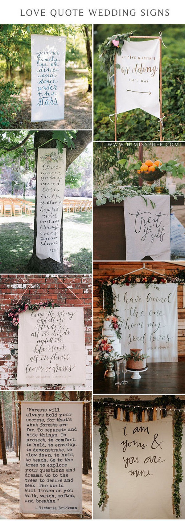 wedding Fabric Signs love quote sign Wedding Wall Best Day Ever wedding decor ideas
