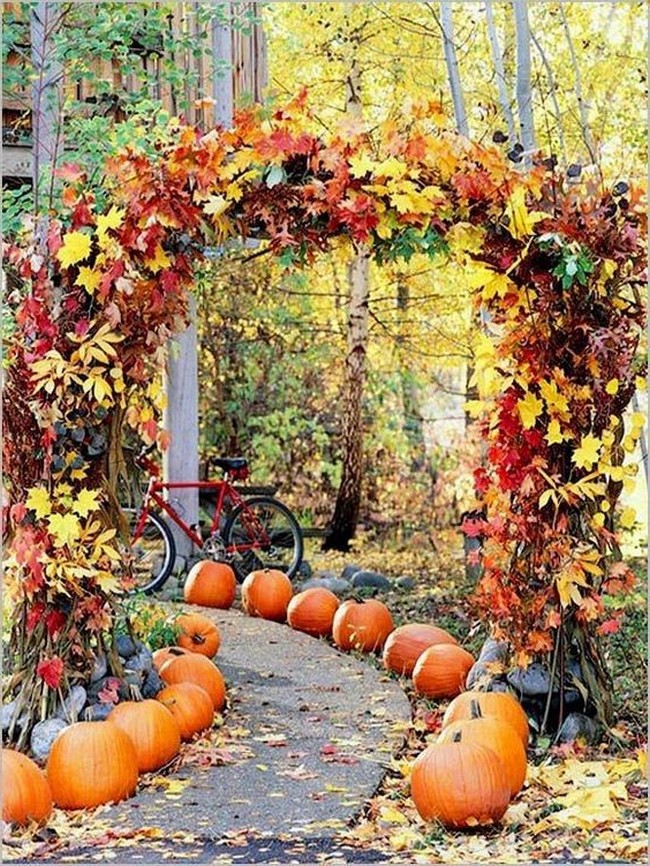 Fall Autumn wedding aisle ideas 2