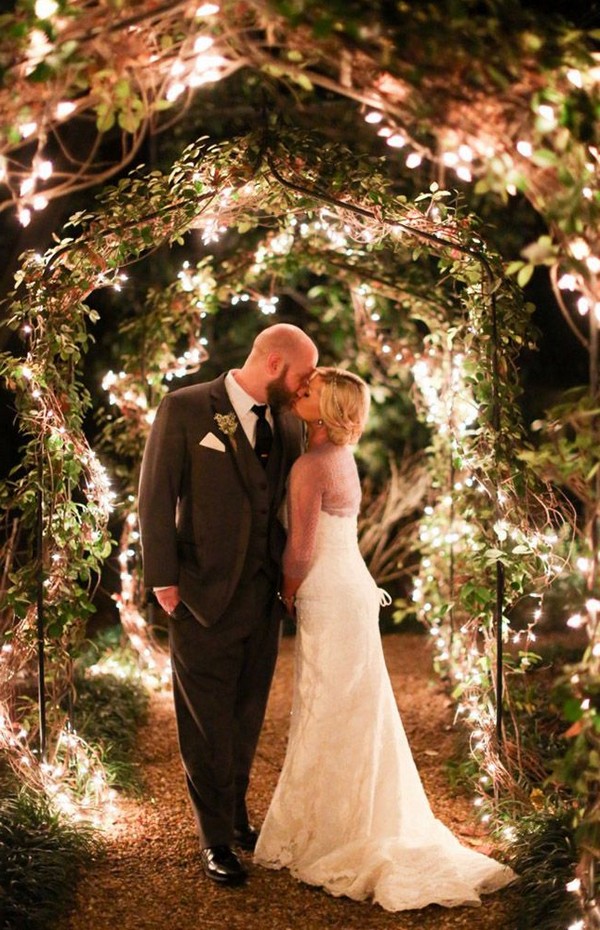 22 Night  Wedding  Ceremony  Aisles and Backdrops With Lights 