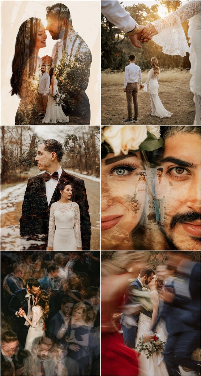 Double and Multiple Exposure Wedding Photos #wedding #weddingphotos #weddingideas