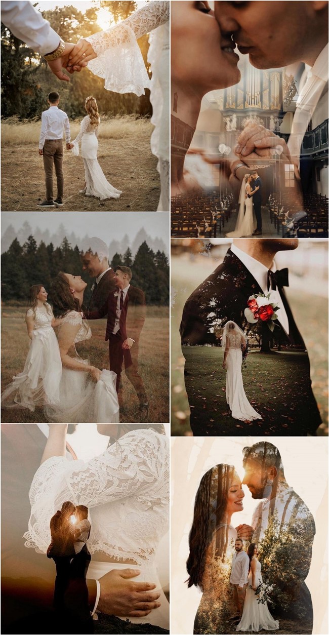 Romantic Double Exposure Wedding Photos Ideas4