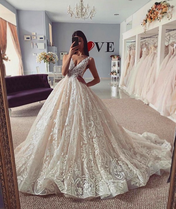 Lace Wedding Dresses 2020 from salonlove1 30