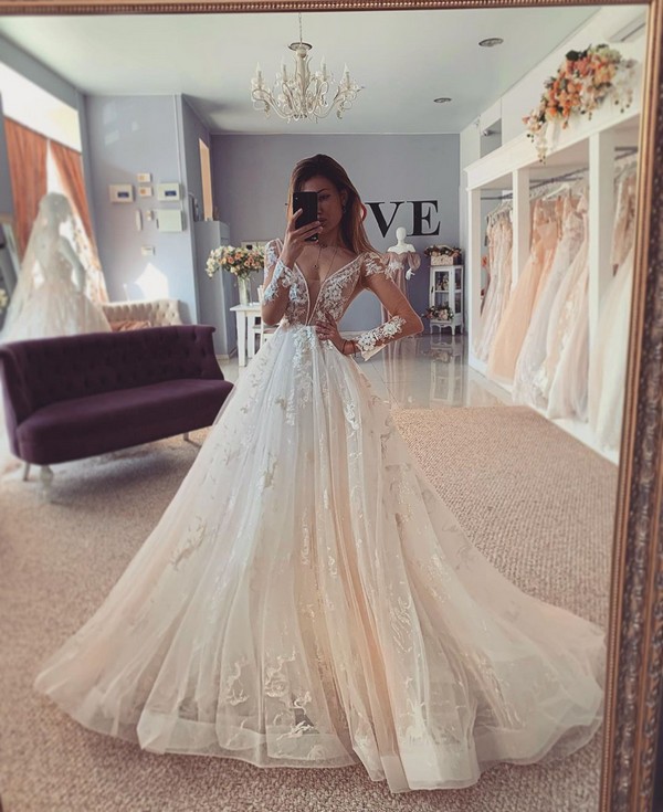 Lace Wedding Dresses 2020 from salonlove1 46