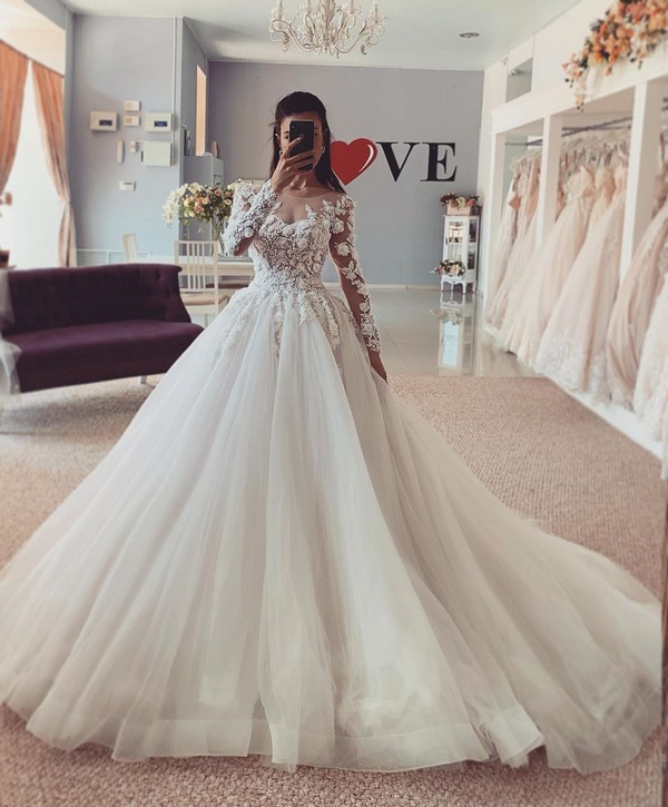 Lace Wedding Dresses 2020 from salonlove1 65