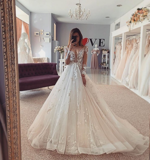 Lace Wedding Dresses 2020 from salonlove1 67