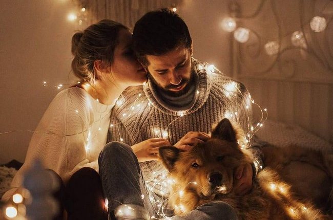 Night Engagement Photo Shoot Ideas with Lights 7