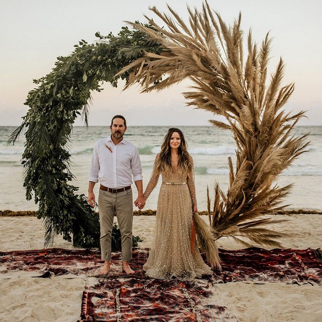 Bride And Groom Under Arch Wedding Photos #wedding #photos #weddingphotos #arches #weddingarches