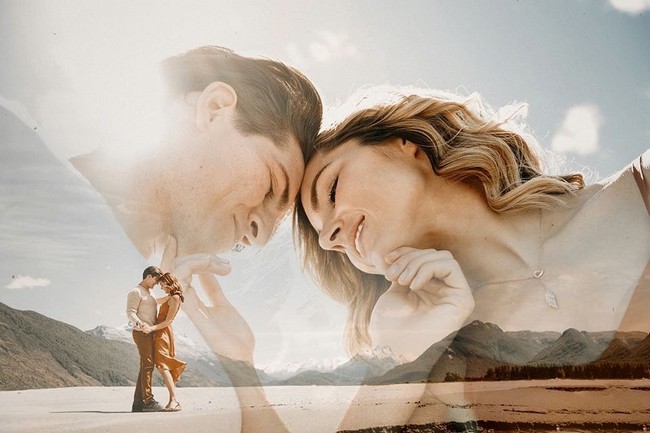 Double Exposure Engagement Photos #engagementphotos #engagement #photograph