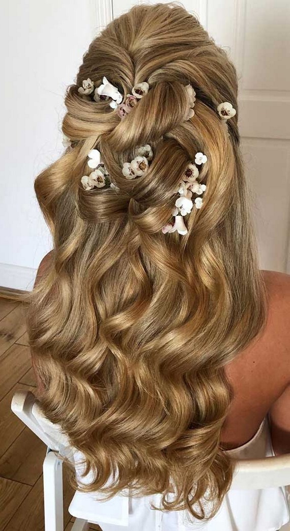 35+ Half Up Half Down Wedding Hairstyles for 2023 - HMP