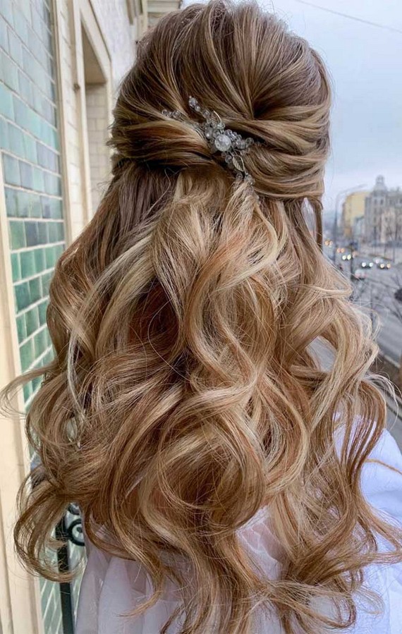 Hair by Abz - Half up half down from Saturdays wedding guests 🌟🌹 Loved  doing this style - keeping the hair away from the face without being  scraped back, more of a