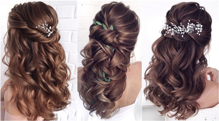 35+ Half Up Half Down Wedding Hairstyles for 2023 - HMP