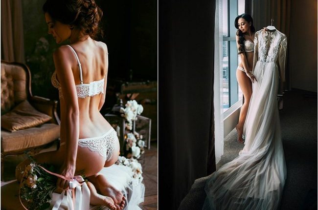 sexy wedding pictures bride under veil olganikiforova