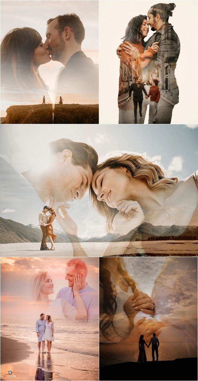 Double Exposure Engagement Photos #engagementphotos #engagement #photograph