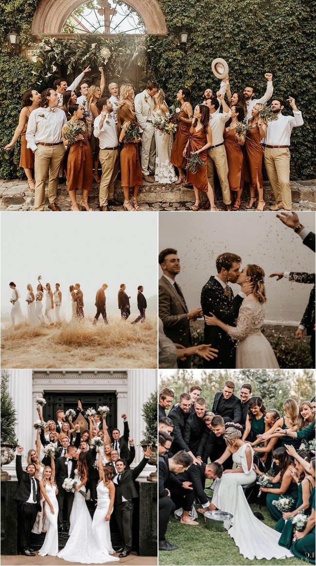 Wedding photos with bridesmaid and groomsmen #wedding #photo #weddingphotos #weddingideas