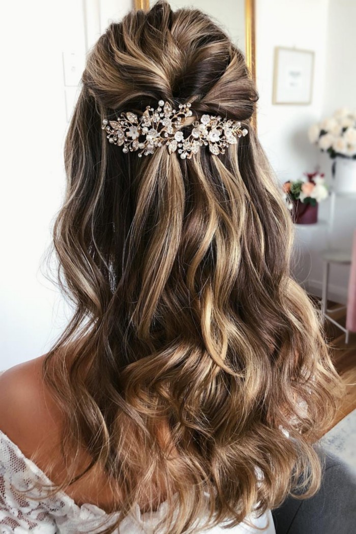 caraclyne.bridal Long Wedding Hairstyles and Updos  #wedding #weddingupdos #weddingideas #hairstyles