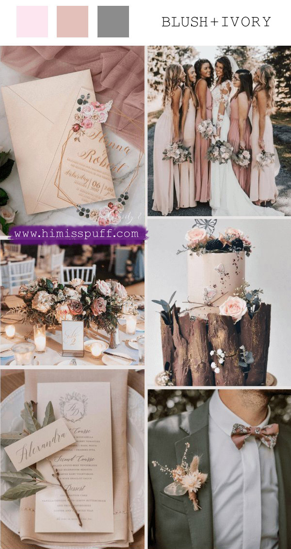 blush march wedding colors