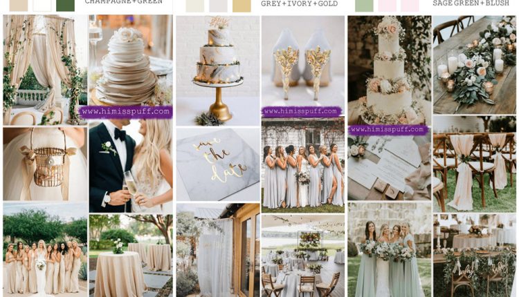 champagne march wedding colors