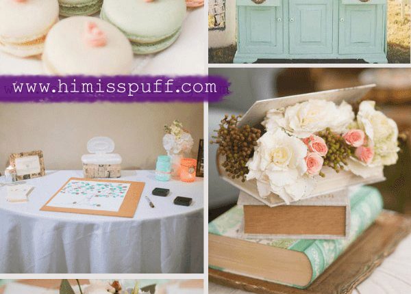 mint green and peach march wedding colors