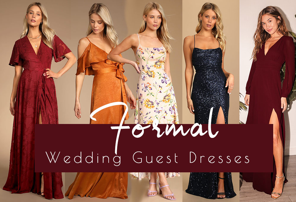 Floor-Length Wedding Guest Dresses and Gowns to Shop For Fall's