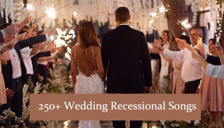indoor wedding recessional exit songs