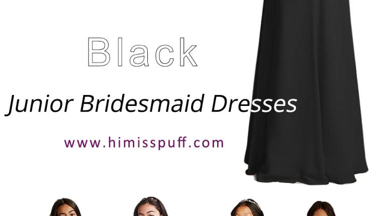 black junior bridesmaid dresses1