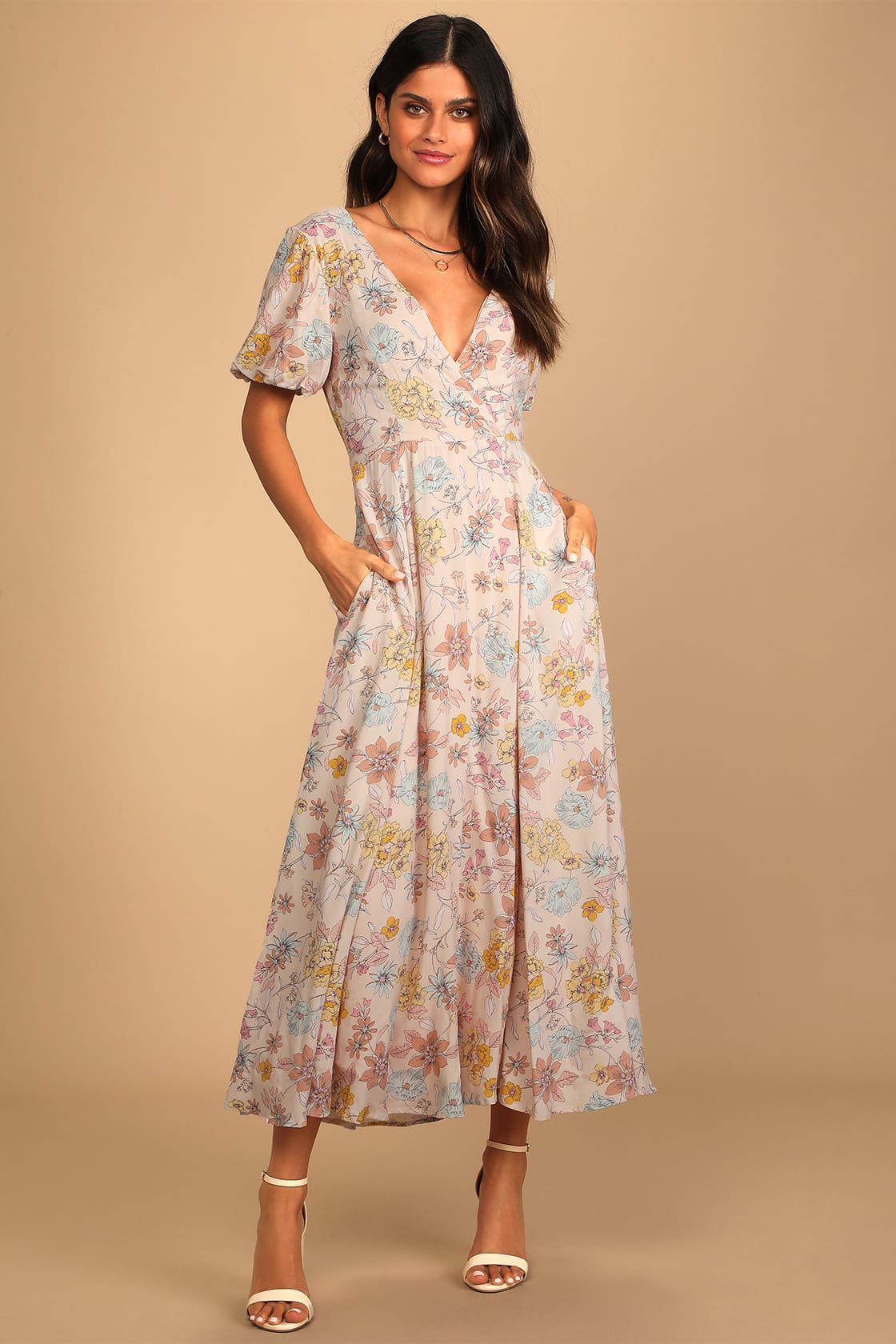 midi flowy dresses for wedding