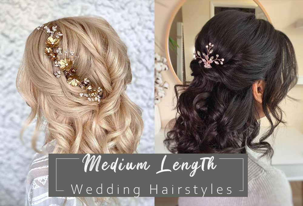 ❤️ Top 30 Wedding Hairstyles For Medium Hair 2023 - HMP