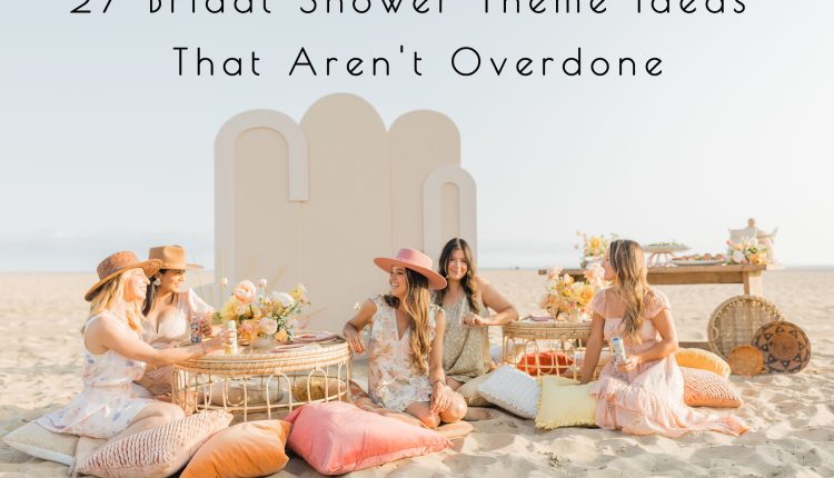 beach picnic bridal shower theme idea