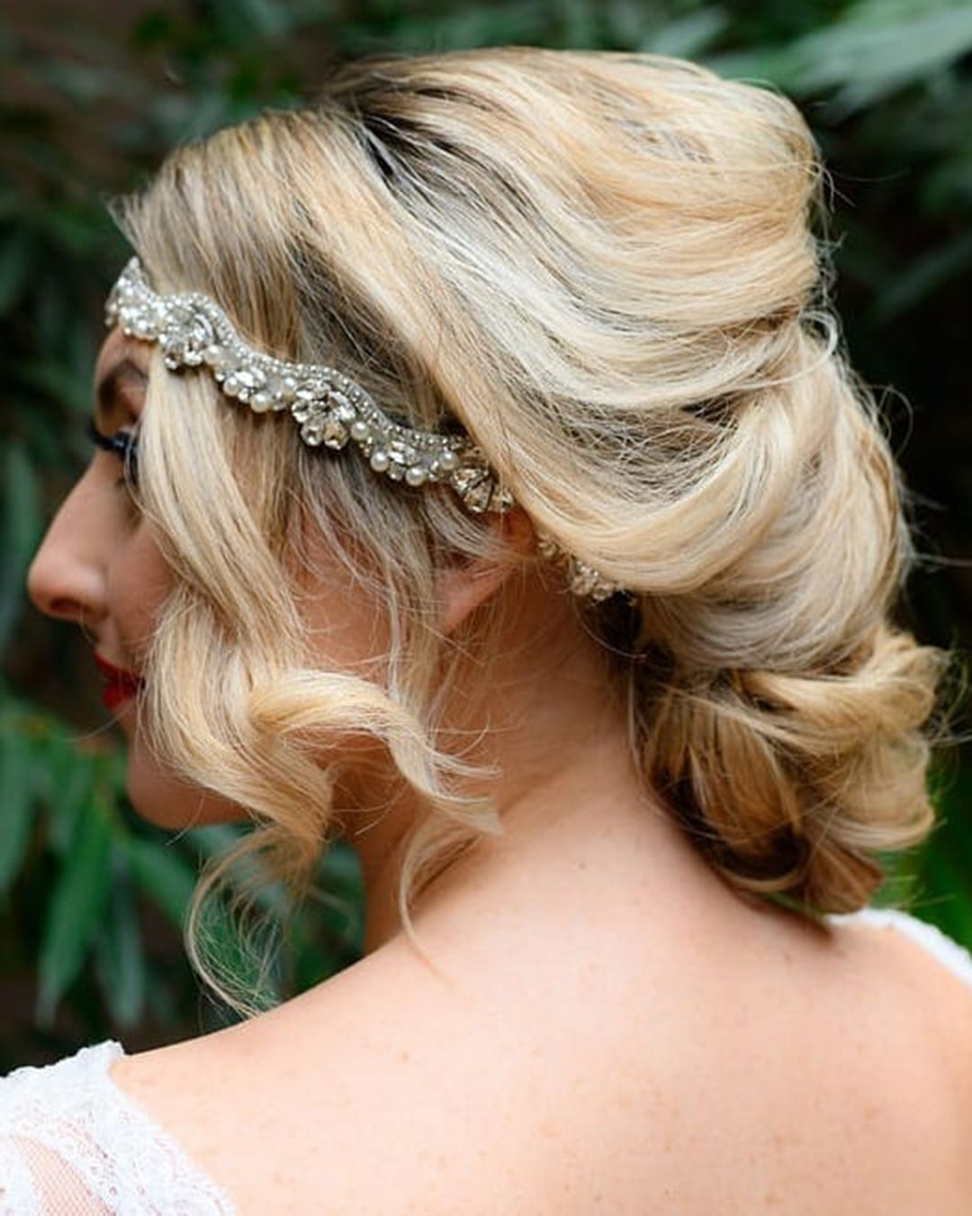 mother of the bride hairstyles vintage low updo