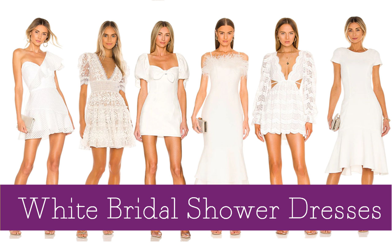 45 White Dresses For Bridal Shower You Can Wear Again - HMP