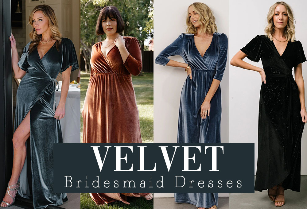 Where to Find Velvet Bridesmaid Dresses