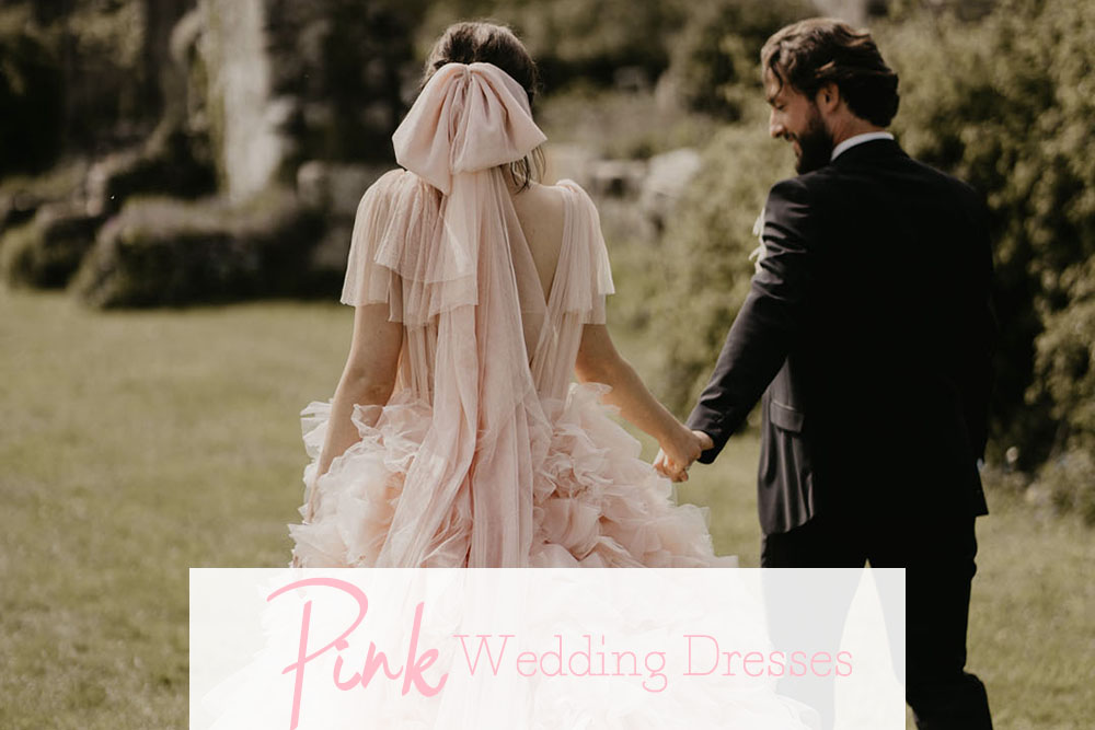 pink wedding dress ideas
