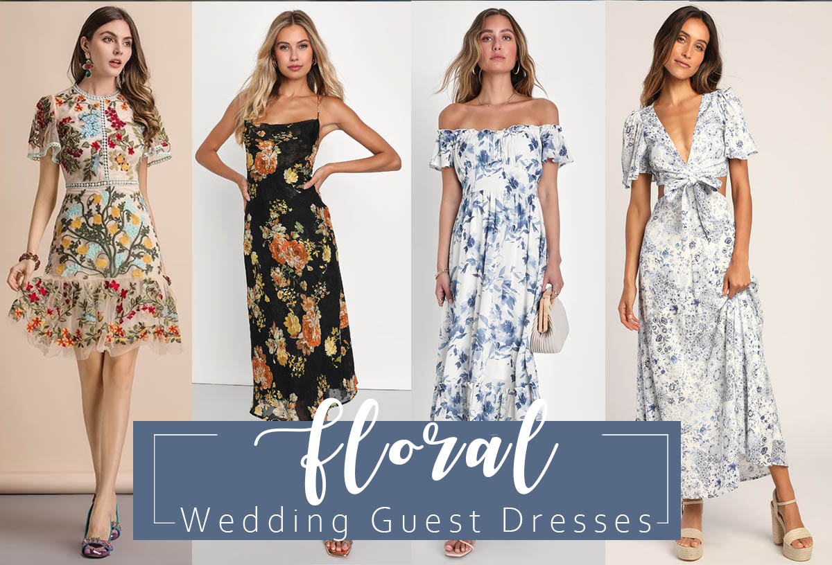 ️ Top 30 Floral Wedding Guest Dresses for Any Season 2024